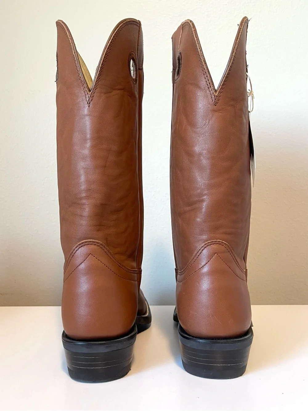 NWT Hondo Pride Collection Western Boots - Hand Crafted Natural Retan - Size 8EE